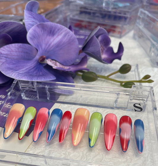 Colorful Girl - Press On Nails