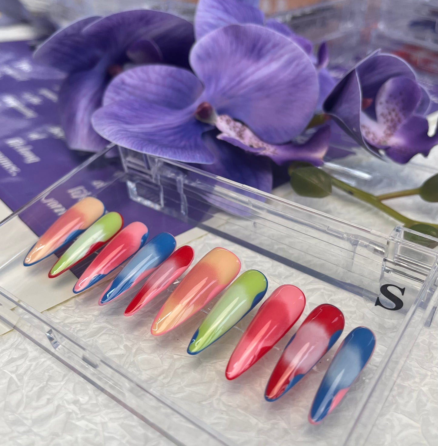 Colorful Girl - Press On Nails